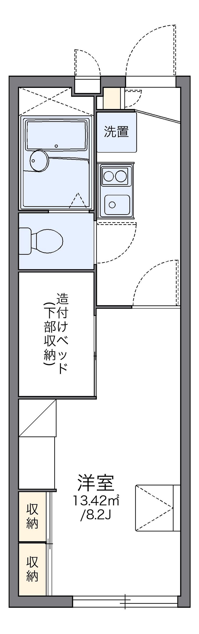 レオパレス華Ⅱ 間取図
