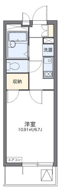 レオパレスクレール国見 間取り図