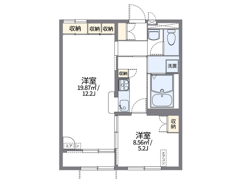レオパレスフロート 間取図