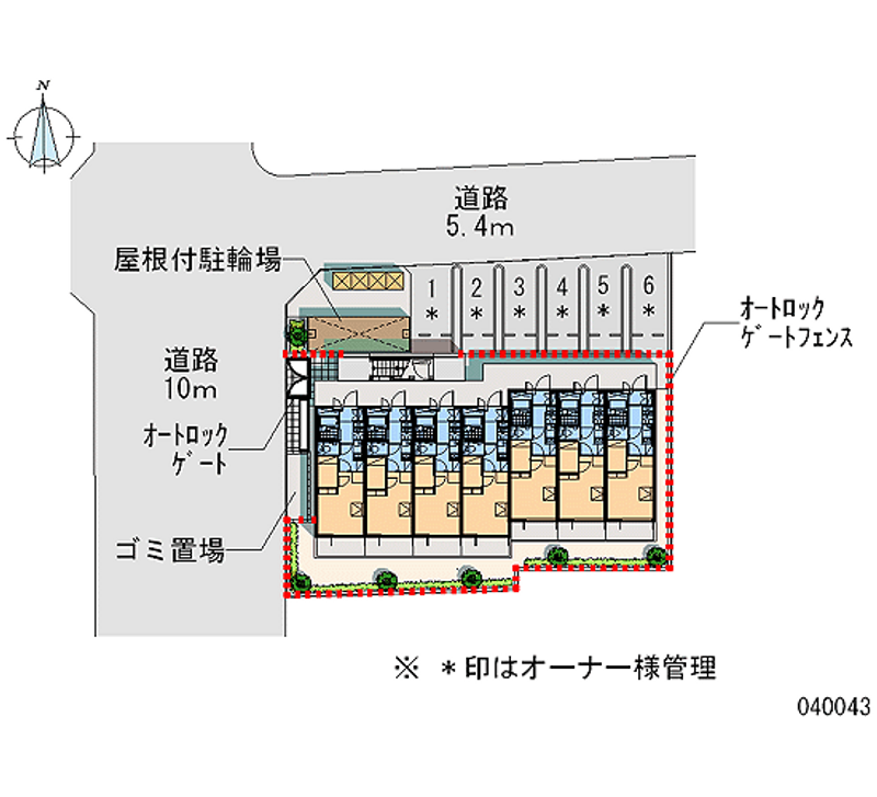 レオパレス西志賀 区画図