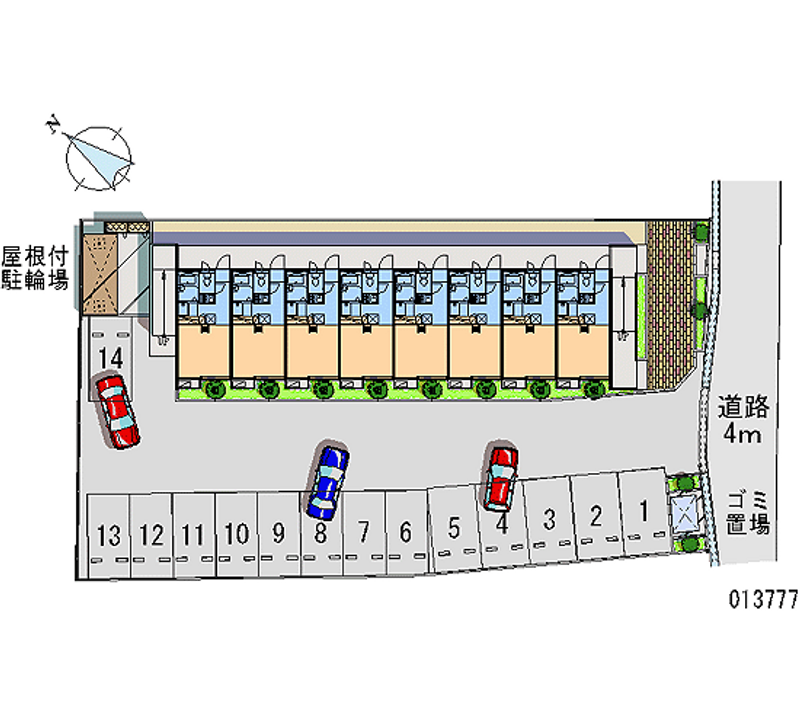 13777 Monthly parking lot