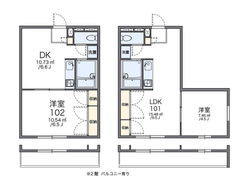 レオパレスリッツ 間取図