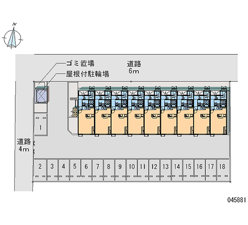 45881 bãi đậu xe hàng tháng