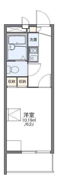 レオパレス河原城 間取り図