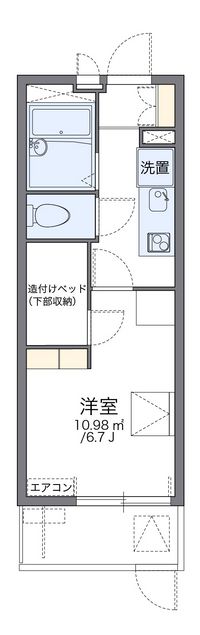 レオパレスハルカ 間取り図