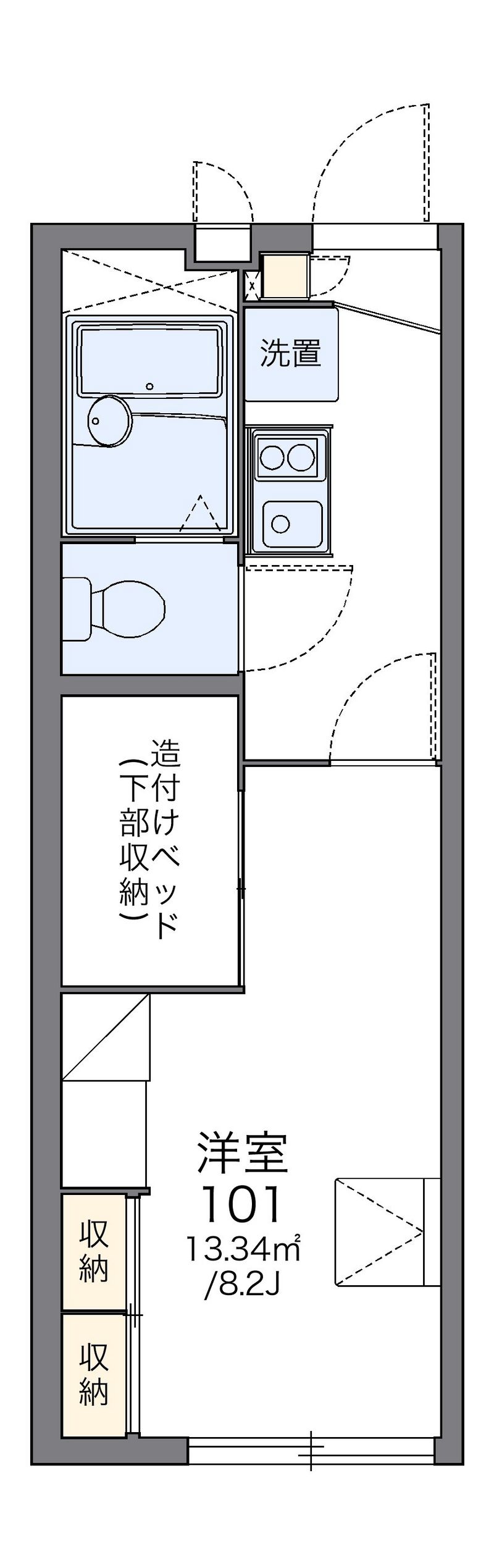 レオパレスヴィラ２ 間取図