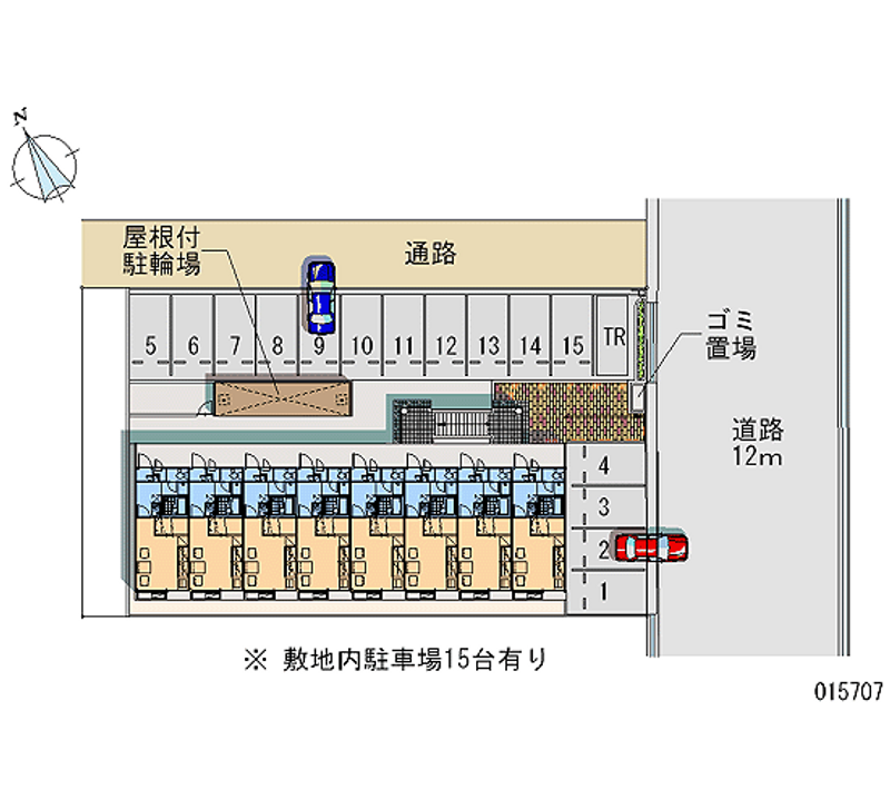 15707 Monthly parking lot