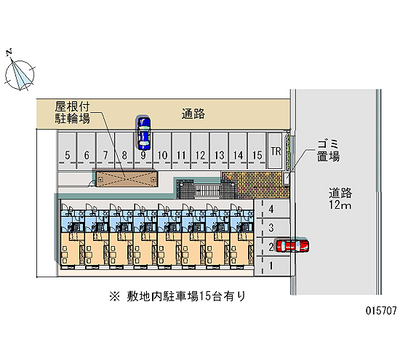 15707 Monthly parking lot