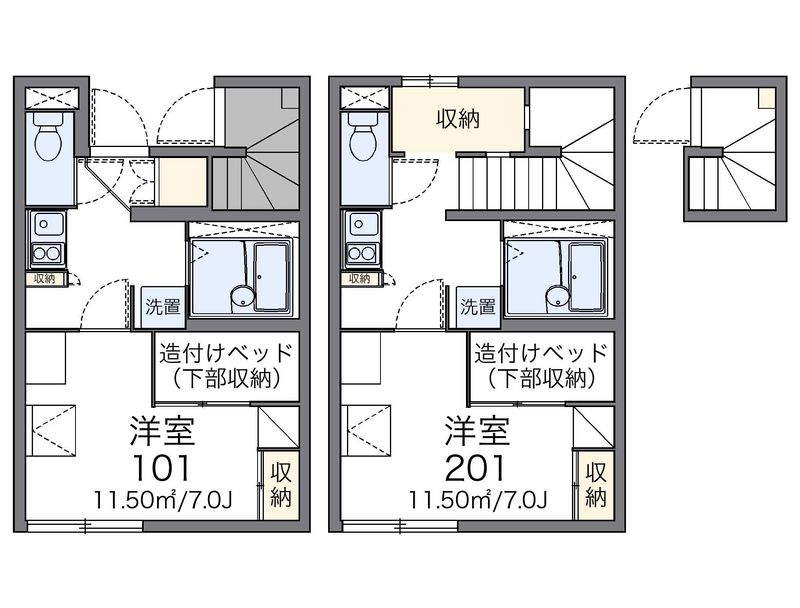 レオパレス松原 間取図
