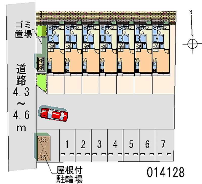 14128 bãi đậu xe hàng tháng