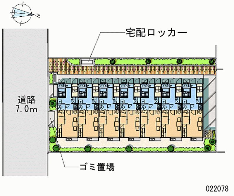 レオパレスサンビームＣ 区画図