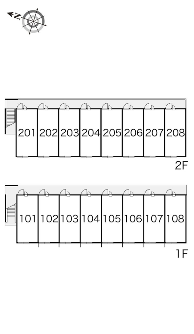 レオパレスドリーミーちのⅢ 間取り配置図