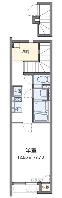 クレイノソレイユⅤ 間取り図