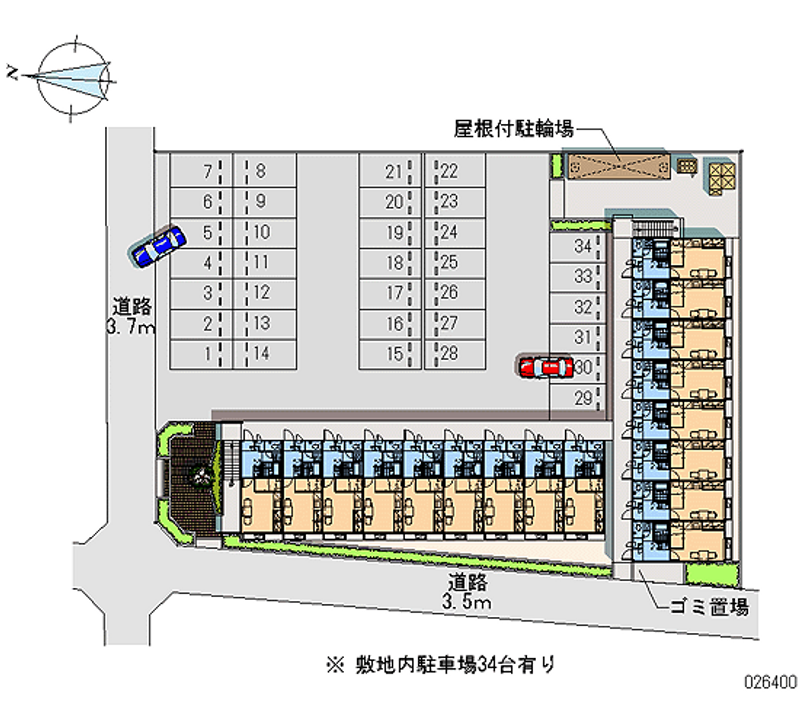 26400 Monthly parking lot