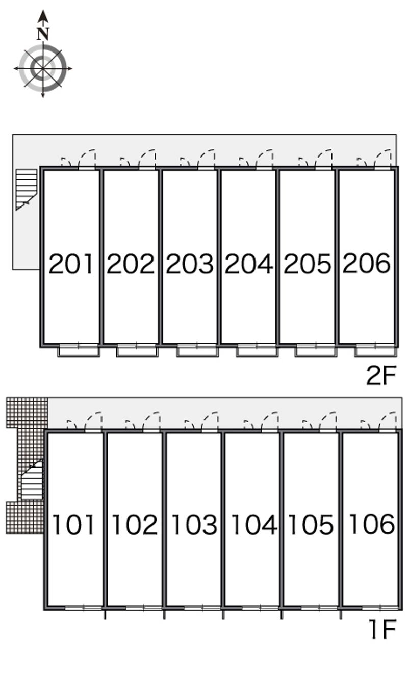 レオパレス下関中央 間取り配置図