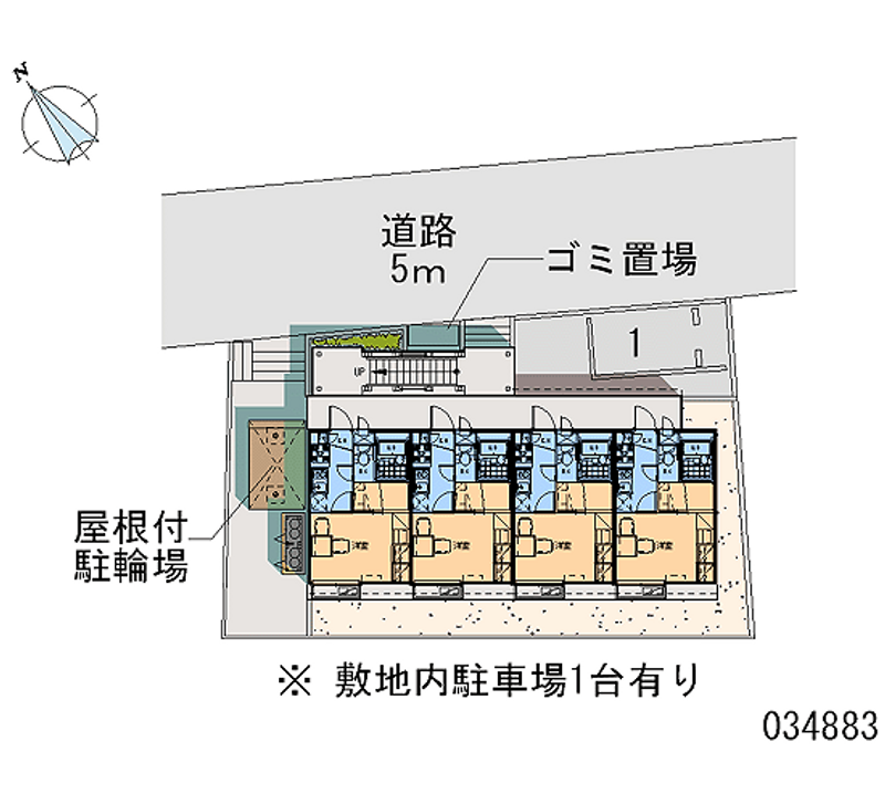 レオパレスラ　ルーナ 区画図