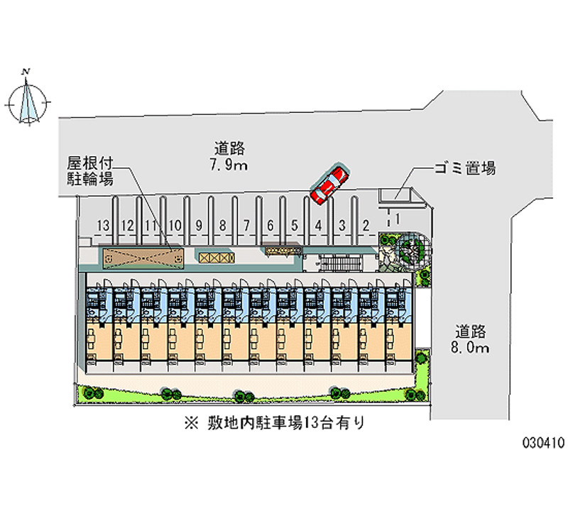 レオパレス志賀 月極駐車場