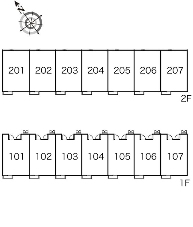 レオパレスメゾン　ド　ルーチェ 間取り配置図