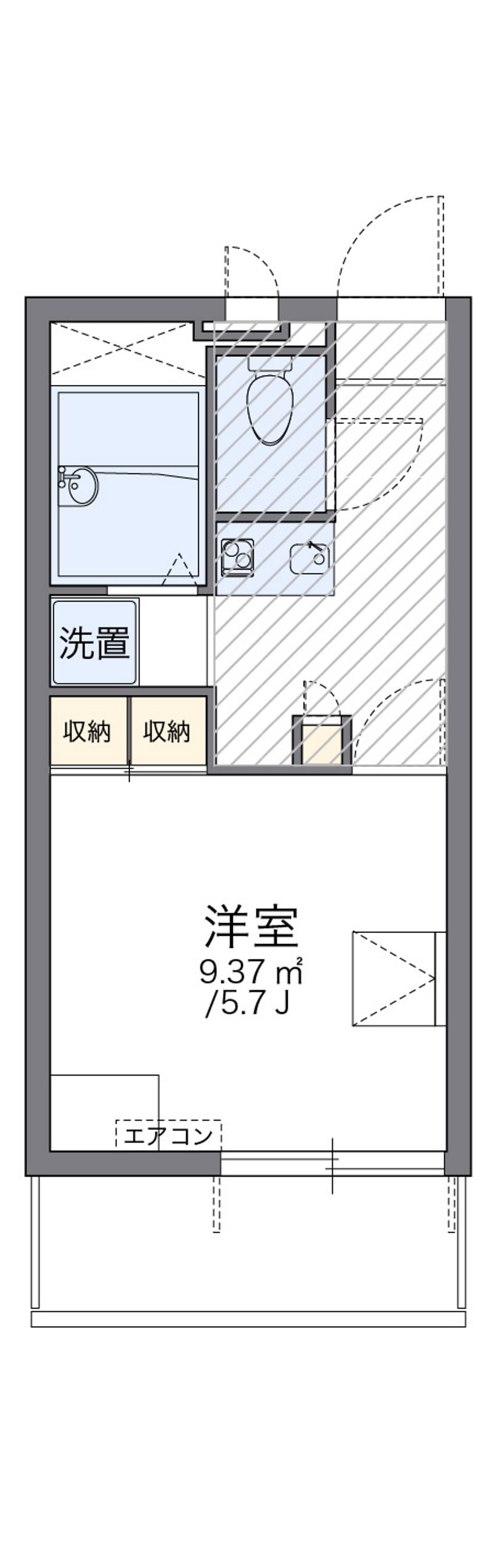 レオパレスタチバナ 間取図