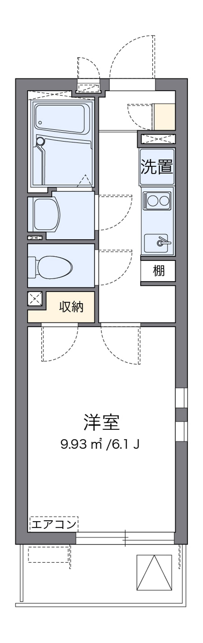 クレイノエスポワール中央 間取図