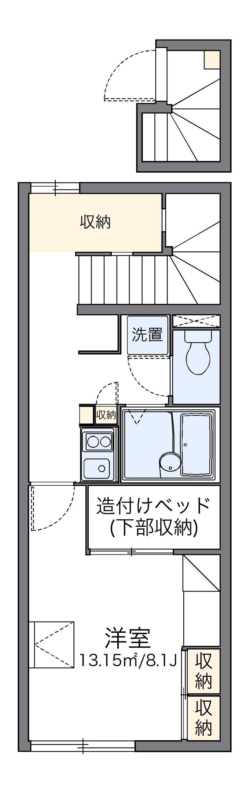 レオパレスバレーナ紅葉 間取図