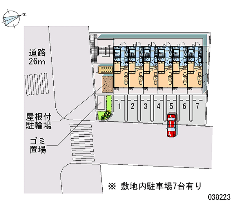 レオパレスフリーダム元新町 月極駐車場