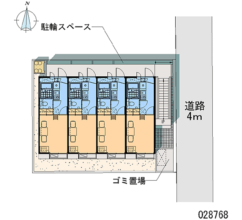レオパレスＫＩＭＵＲＡ 区画図