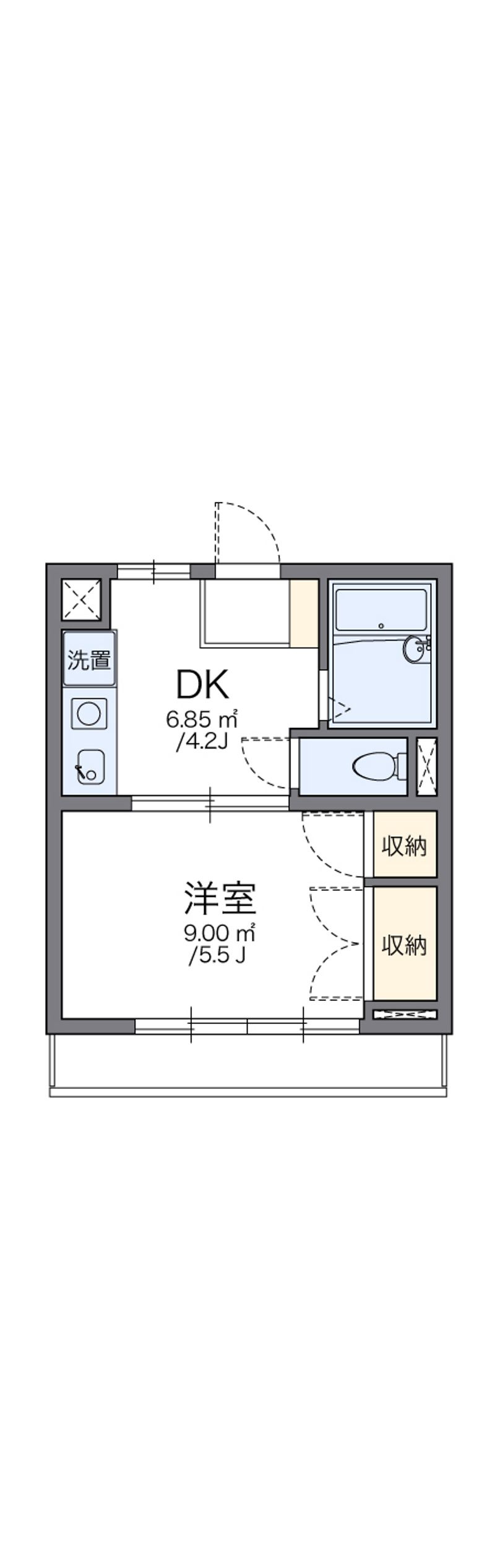 レオパレス新宿Ａ館 間取図