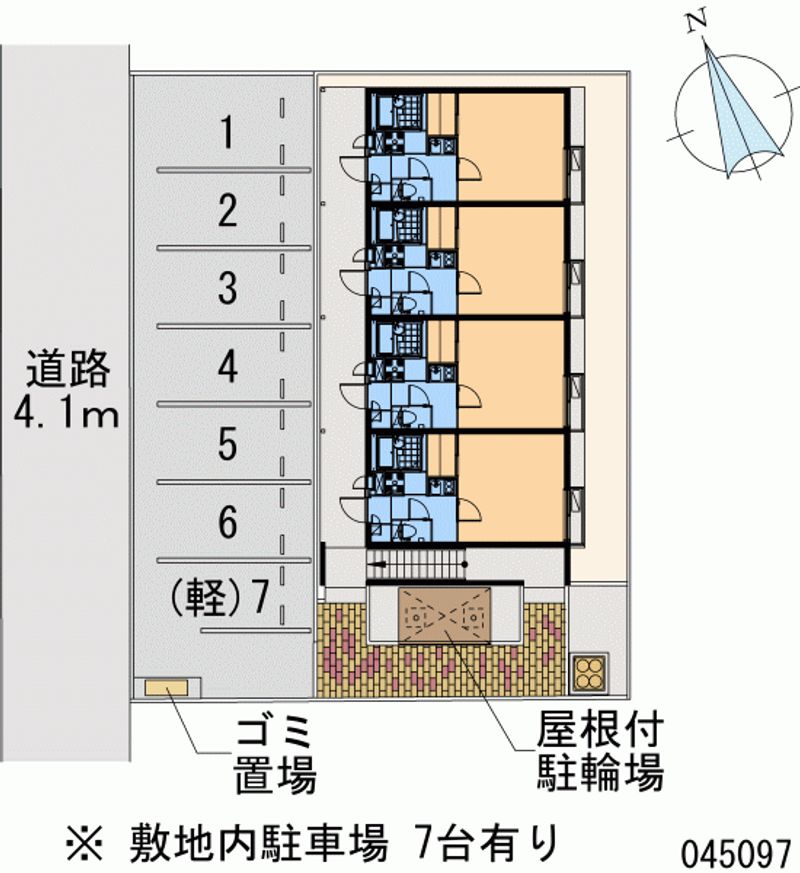 レオパレスウィスタリア２ 区画図