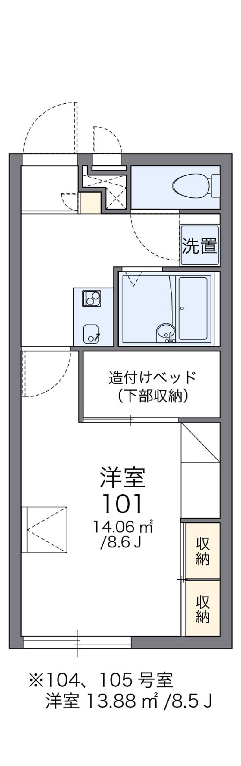 レオパレスリーベンⅡ 間取図