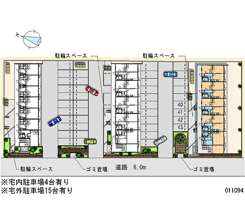 レオパレスソフィアＣ 月極駐車場