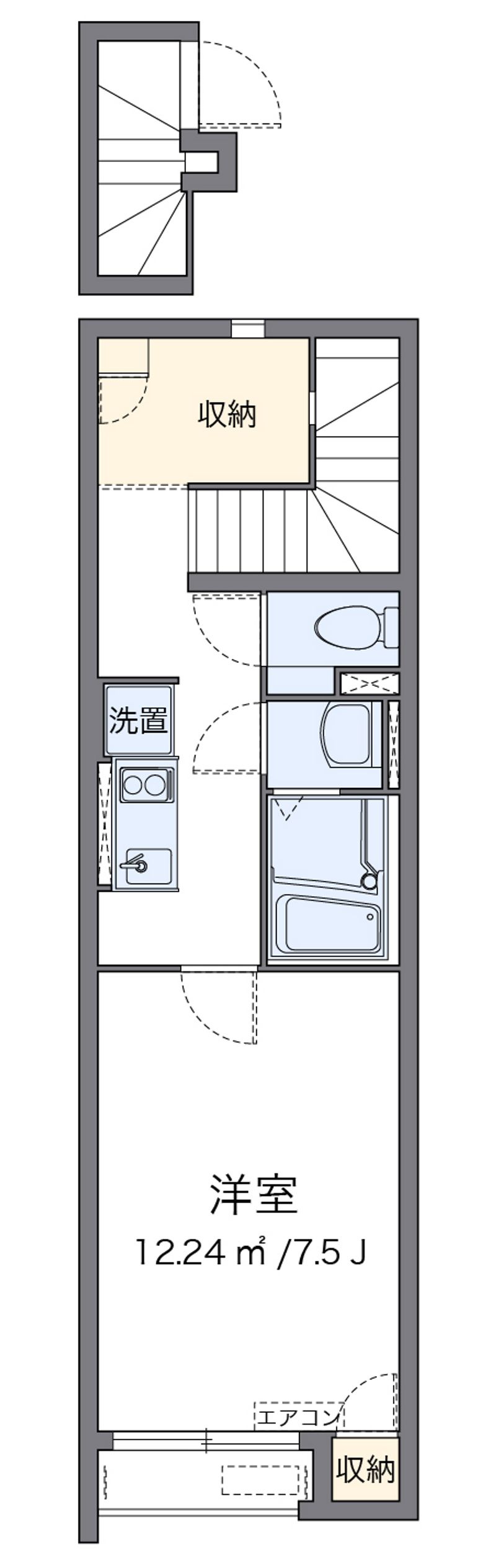 クレイノアイリスいなば 間取図