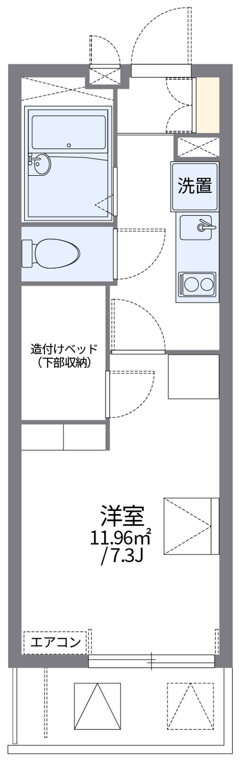 レオパレスＣＨＩＥ森崎Ⅰ 間取図