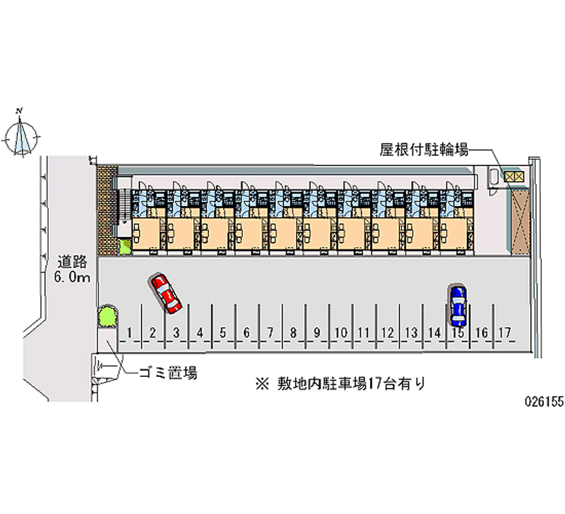 レオパレスコンフォール 月極駐車場