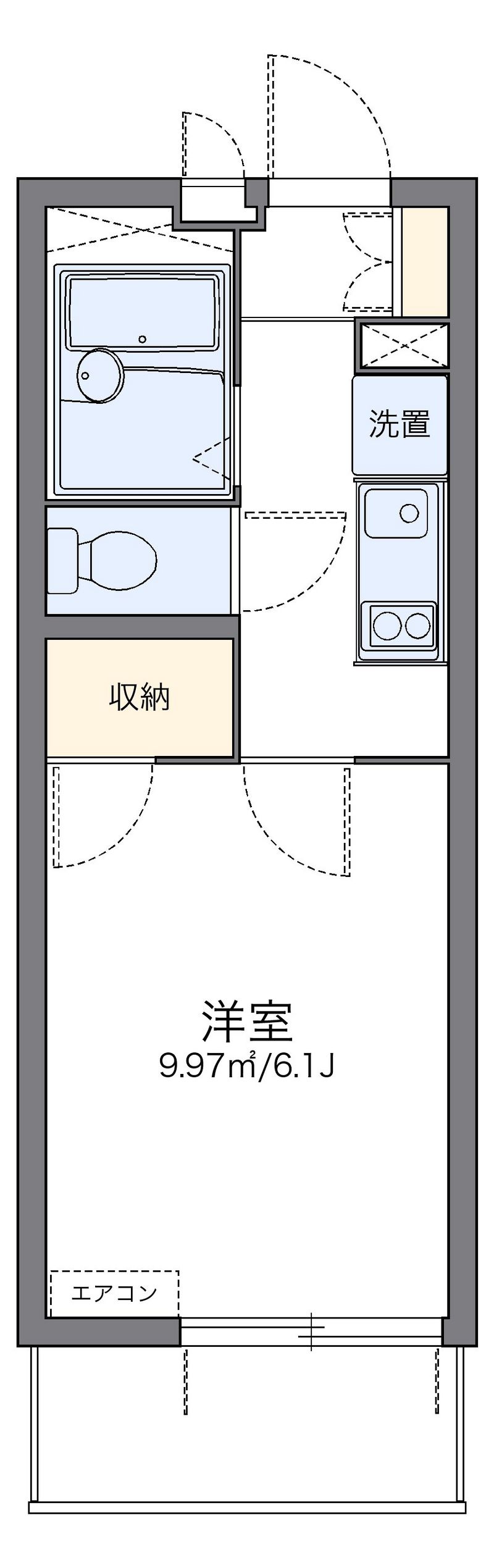 レオパレスＫＴ今池 間取図