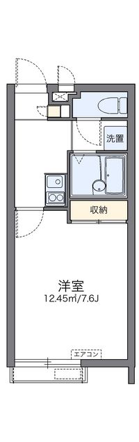 レオパレスコタン　Ｕ 間取り図