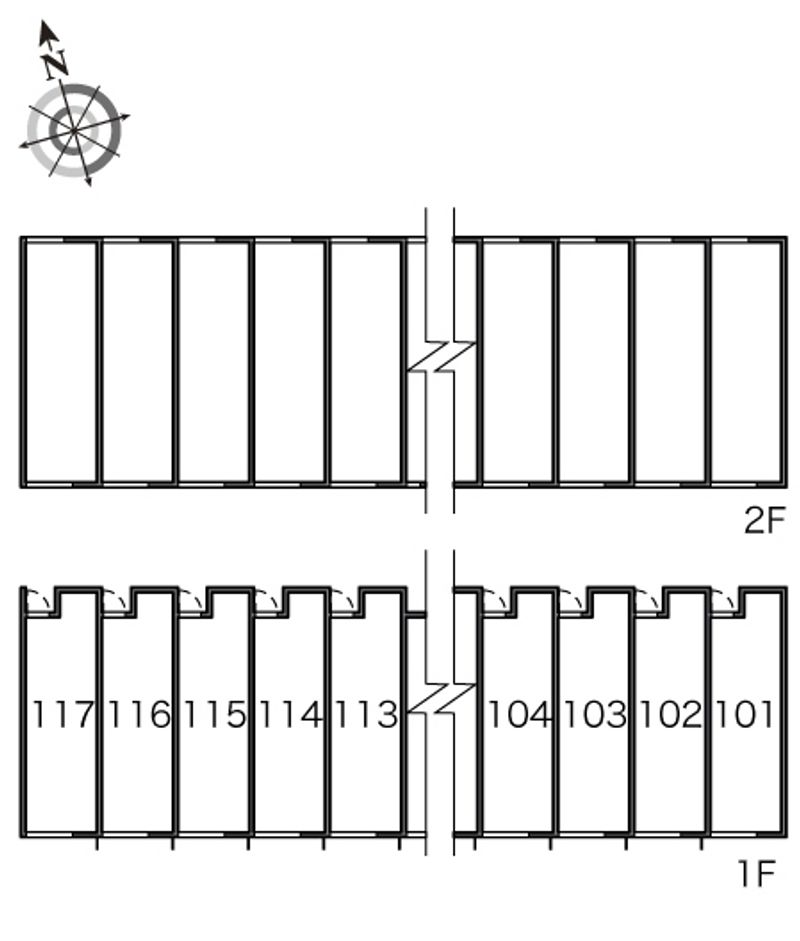 レオネクストヴィクトワールⅢ 間取り配置図