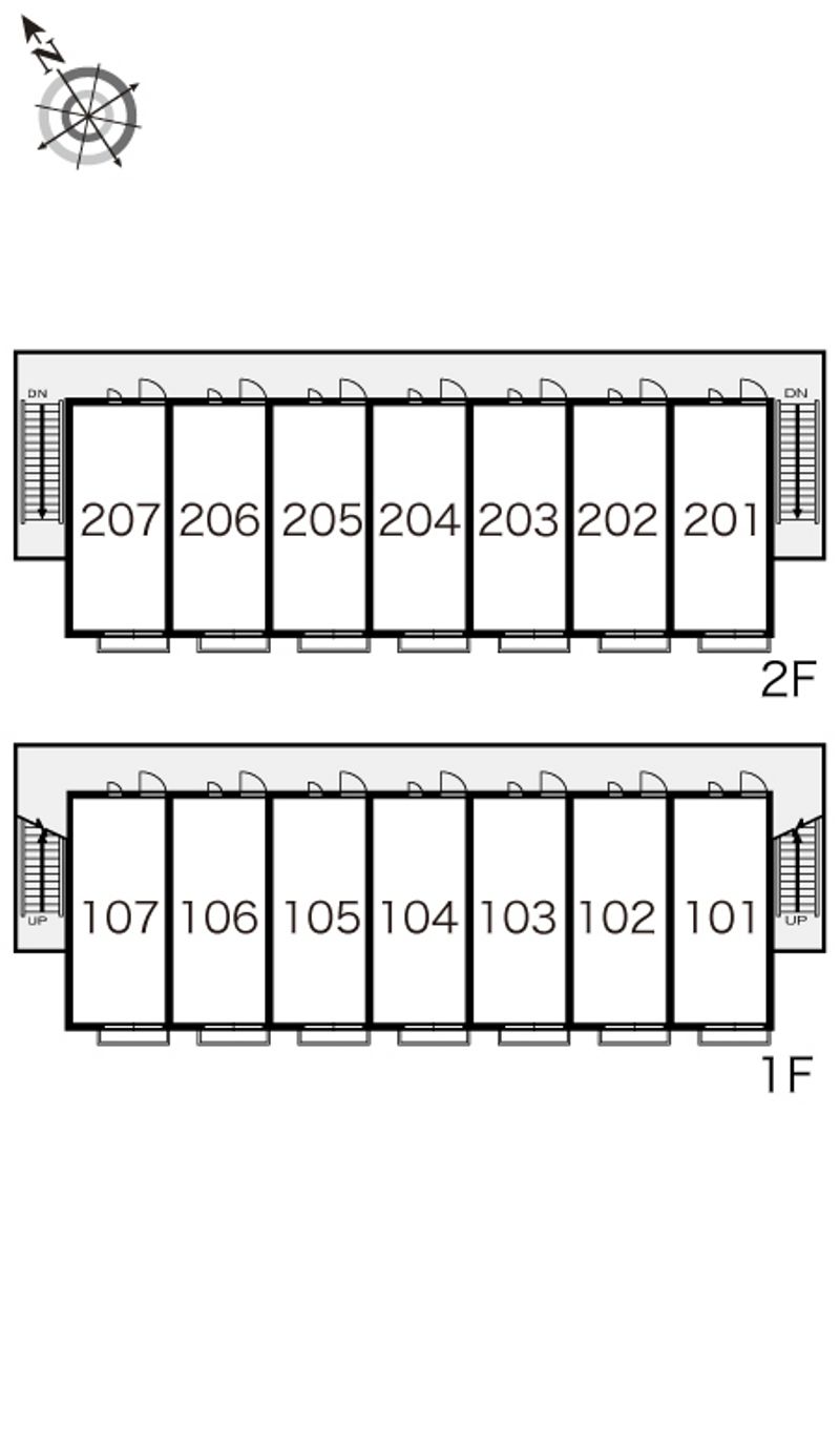レオパレス加島 間取り配置図