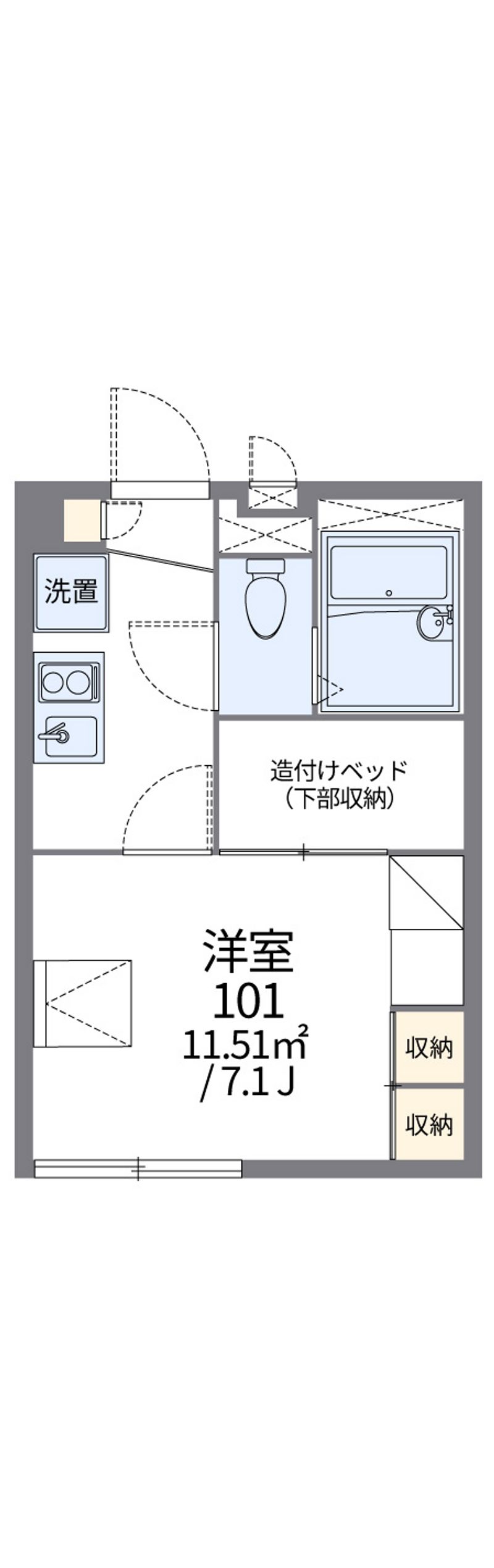 レオパレスＨｖａｌａ 間取図