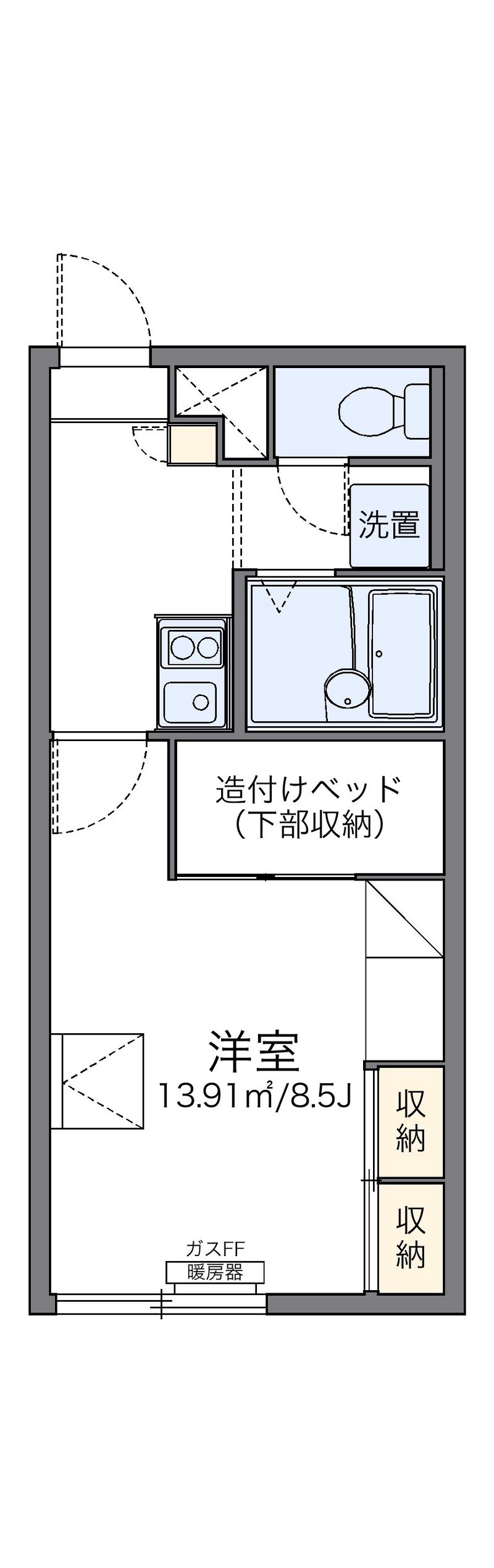 レオパレスＪ＆Ｋ 間取図