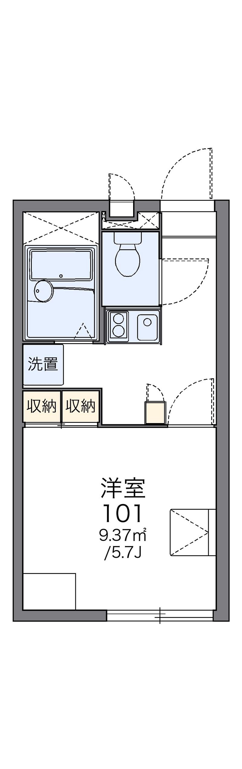レオパレス長池 間取図