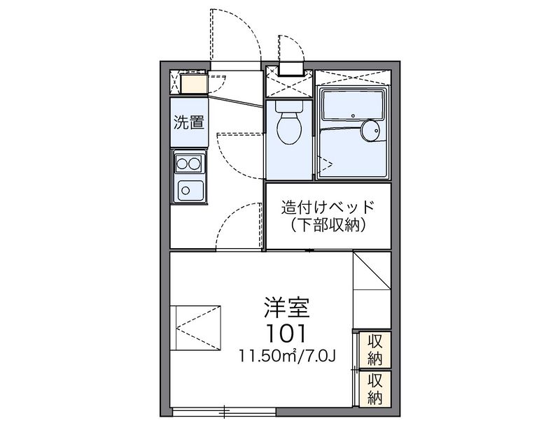 レオパレス高友 間取図