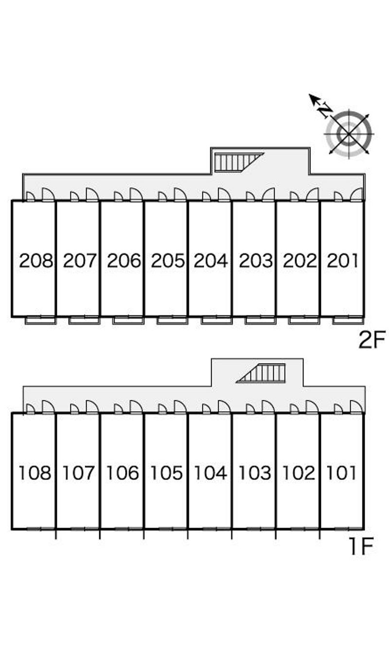 レオパレス尾長の里 間取り配置図