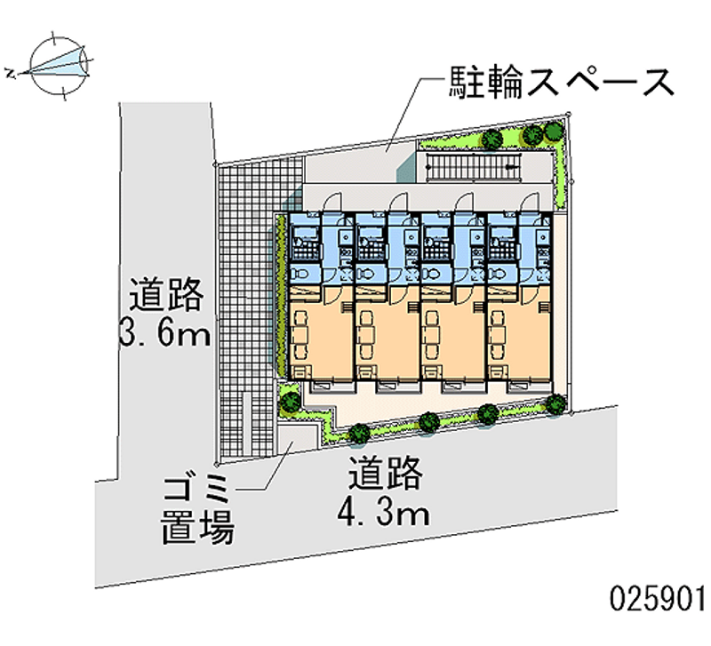 レオパレスエスポワール 区画図