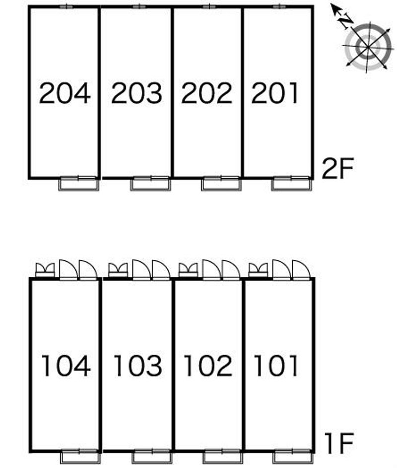 レオパレスサウス　ガーデン 間取配置図