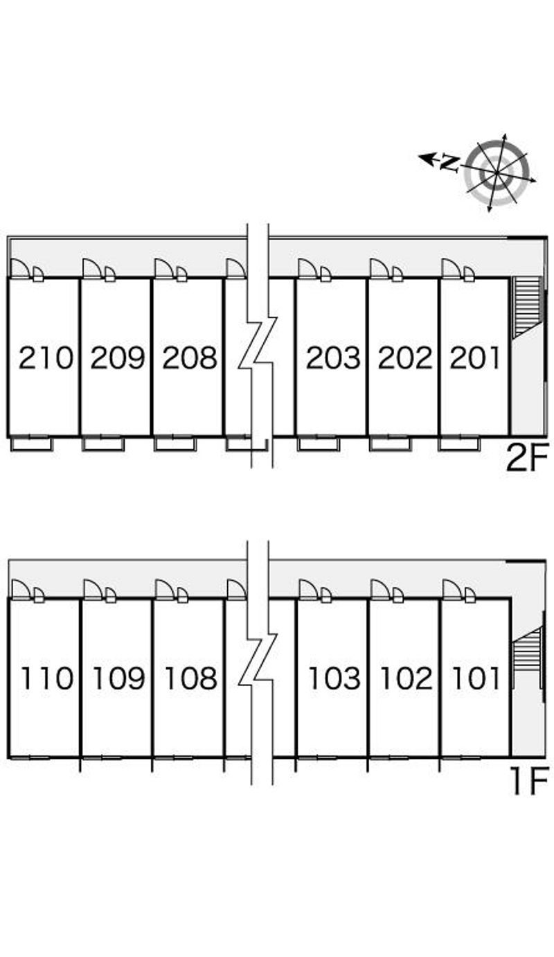 レオパレスメイプルハイム八雲 間取配置図