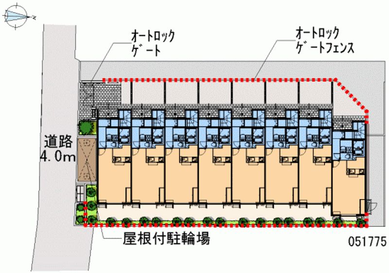 レオネクストウィステリア関町 区画図