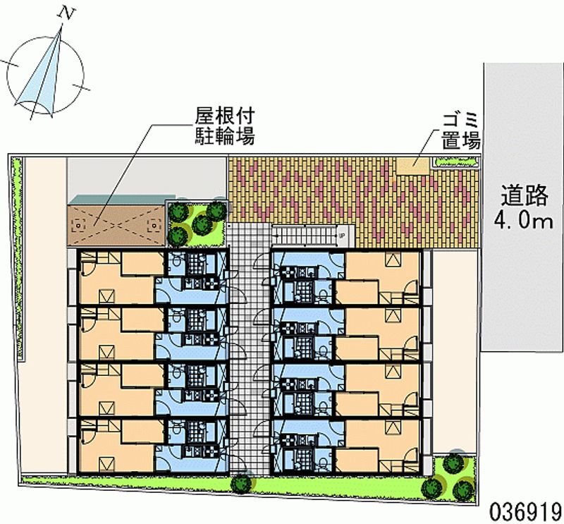 レオパレスイーストピア 区画図