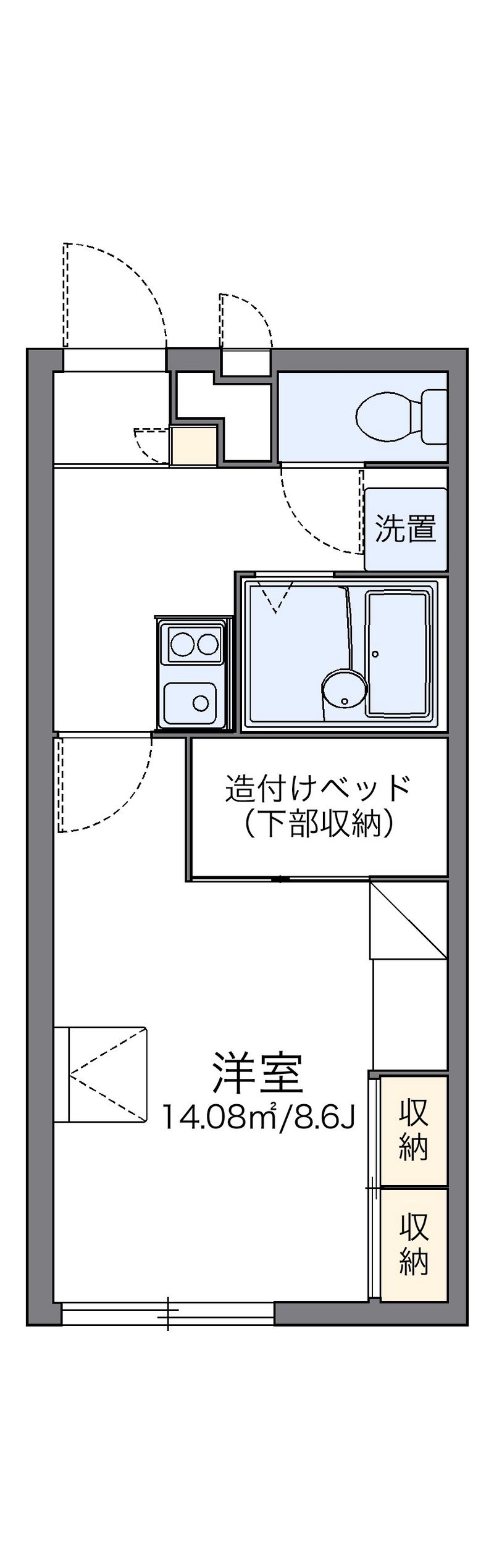 レオパレスエスポワール 間取図