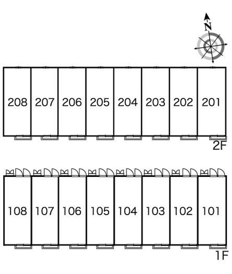 レオパレスエスポワール 間取配置図